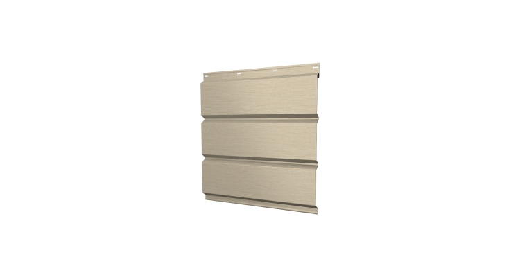 Софит металлический без перфорации 0,45 Print Elite с пленкой Milky Wood TwinColor
