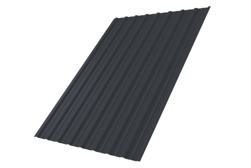 Профнастил С10A 0,45 Drap TwinColor RAL 7024 мокрый асфальт