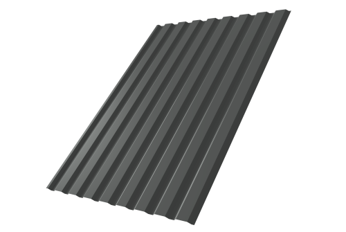 Профнастил С20A 0.5 PurPro Matt 275 RAL 7016 антрацитово-серый