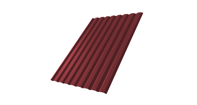 Профнастил С20A 0.5 Satin Matt RAL 3005 красное вино