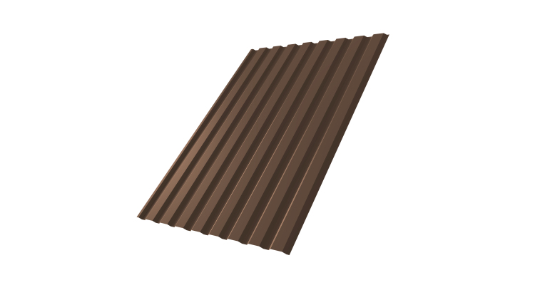 Профнастил С20A 0.5 Satin Matt TX RAL 8017 шоколад